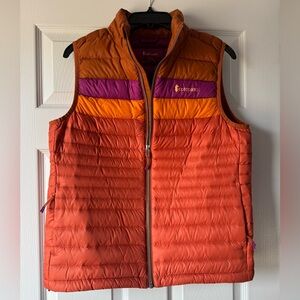 Cotopaxi Colorblock Insulated Puffer Vest Orange Purple Size M